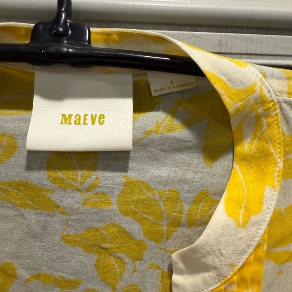 Mauve Yellow and White Long Sleeve Ruched Blouse - Picture 8 of 8